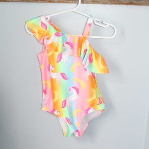 ❄️5/$25🎄H&M Size 3/4T Colourful Unicorn  Bathing Suit NWT